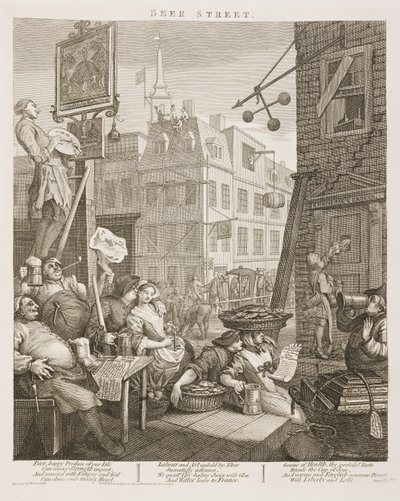 William Hogarths Beer Street von William Hogarth